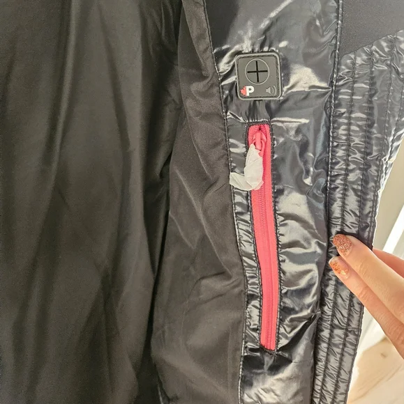 NWT Pajar Black Solstice Long Down Puffer Quileted Winter Jacket - size large - Picture 7 of 16